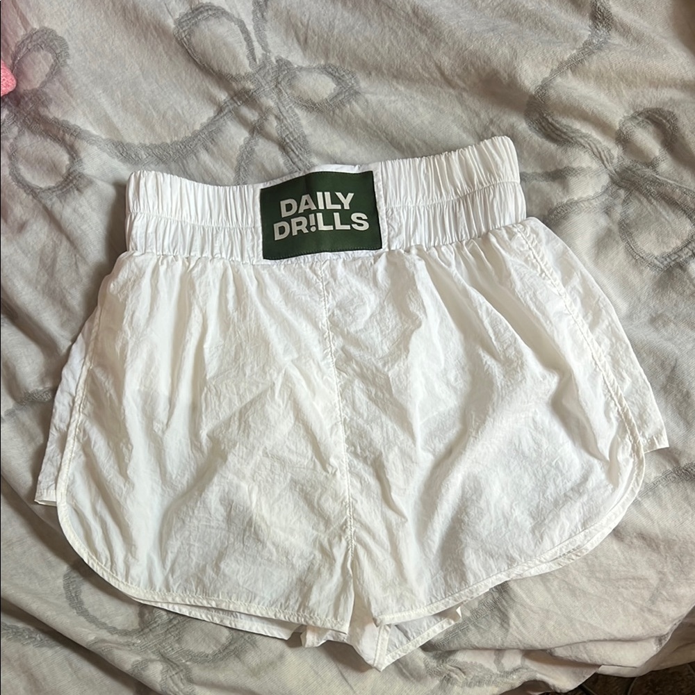 Daily Drills White high waisted shorts